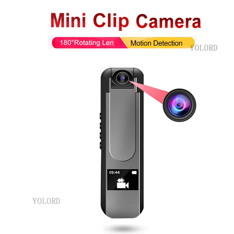 Motion Detection Mini Secret Digital Audio Voice Video Recorder Back Clip HD 1080P Camera Body