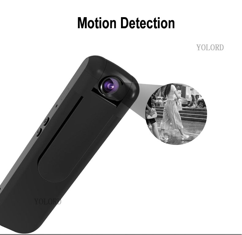 Motion Detection Mini Secret Digital Audio Voice Video Recorder Back Clip HD 1080P Camera Body