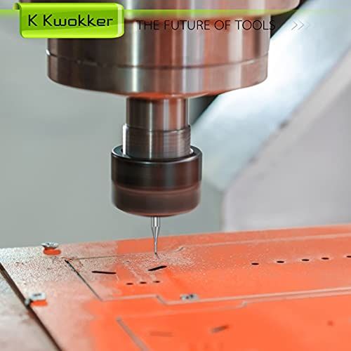 K Kwokker 25Pcs End Mills CNC Router Bits For Wood PCB 18 Sh