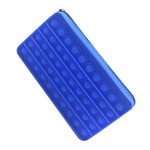 Push Bubble Poppit Pencil Case Simple Fidget Sensory Silicone Bubble Toys Stationery Storage Bag For Children Popet Fidget Toy F