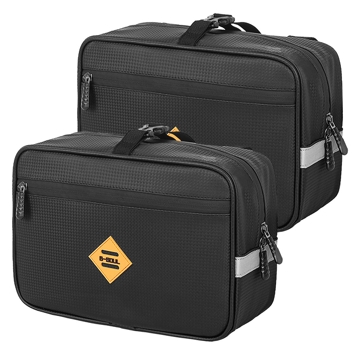 2 Pack 4.5L Bicycle Rear Rack Bag Waterproof Bike Handlebar