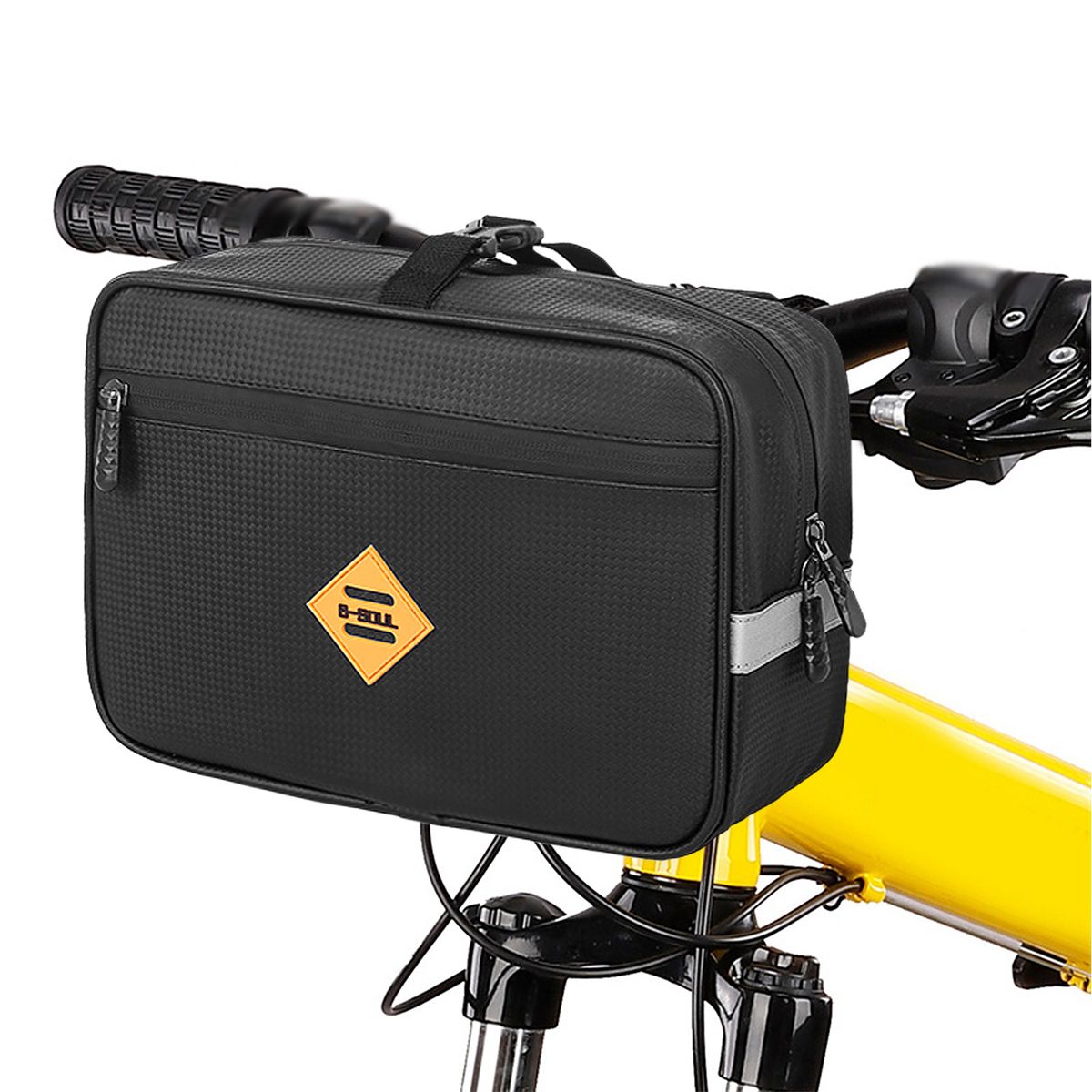 2 Pack 4.5L Bicycle Rear Rack Bag Waterproof Bike Handlebar