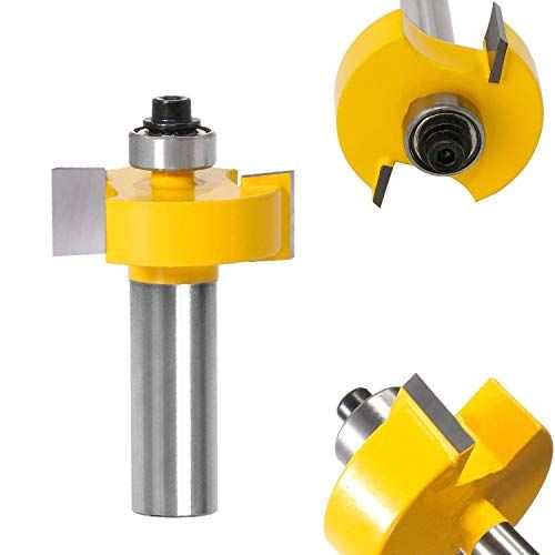 Rabbet Router Bit With 6 Bearings Set 18 14 516 38 716 12 In