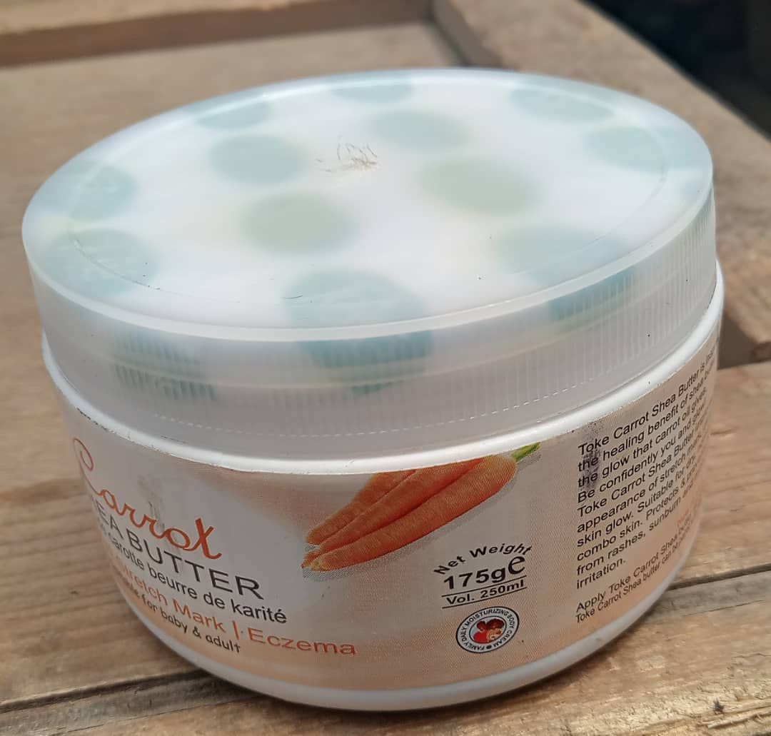 175g Toke Carrot Shea Butter"Keep Yours & Babies Skin Smooth