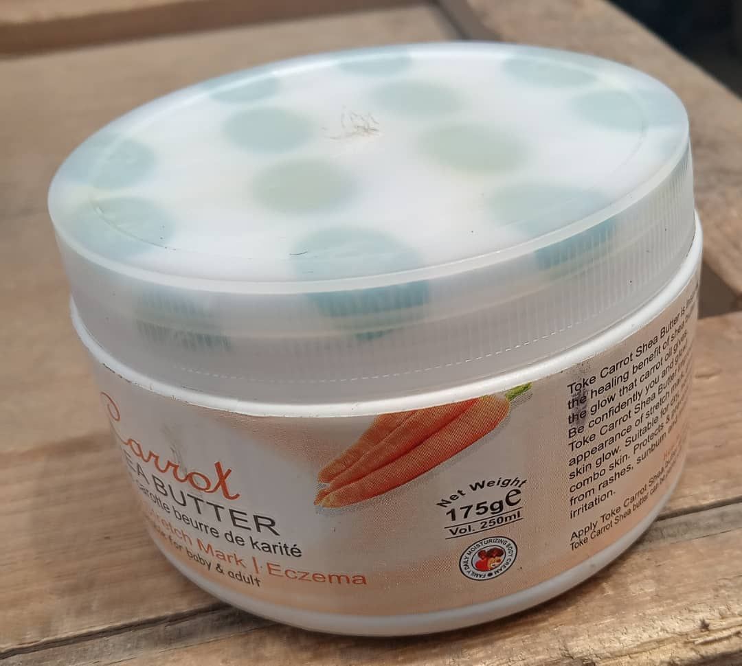 175g Toke Carrot Shea Butter"Keep Yours & Babies Skin Smooth