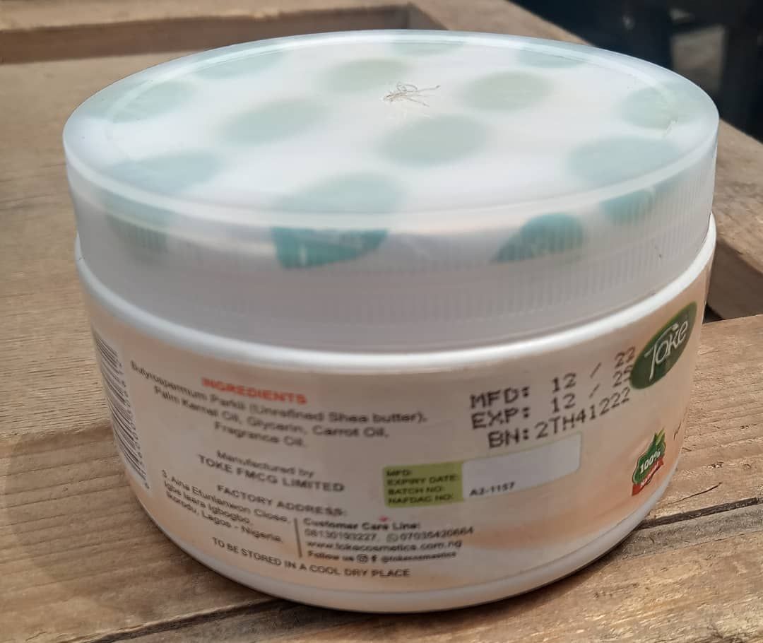 175g Toke Carrot Shea Butter"Keep Yours & Babies Skin Smooth