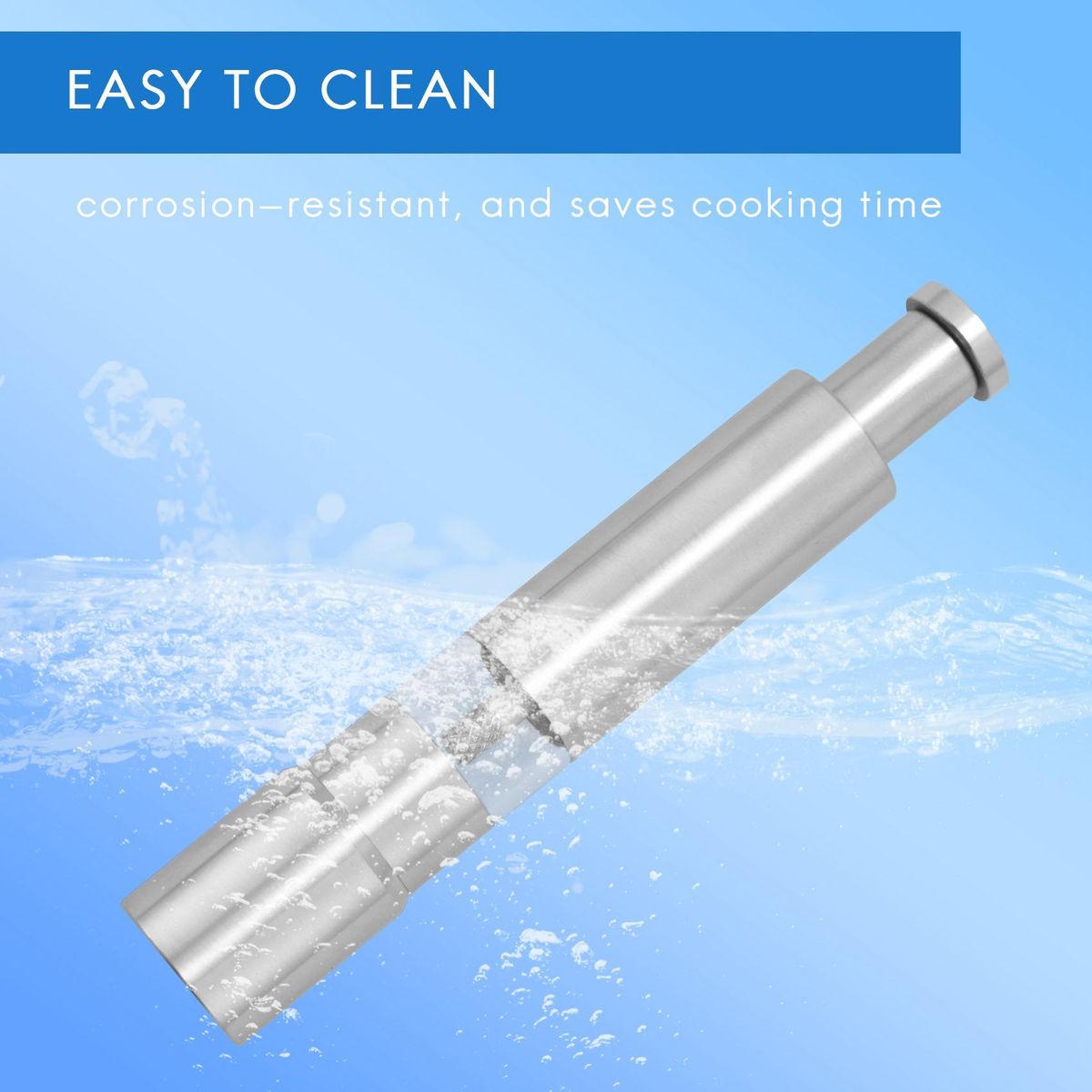 Salt and Pepper Grinder Set of 2, Pepper Mill Stainless