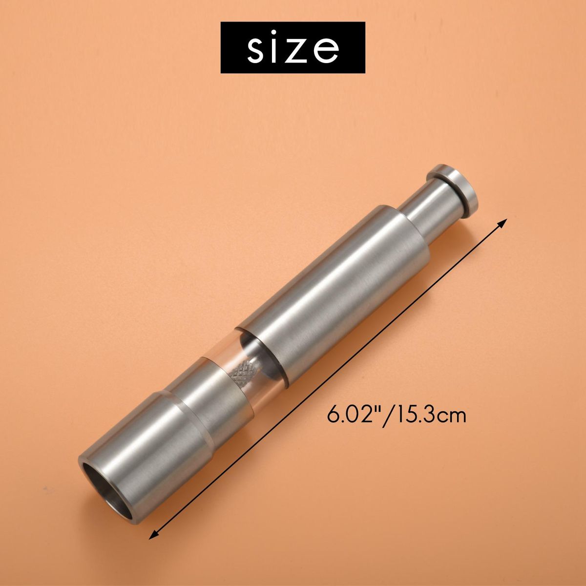 Salt and Pepper Grinder Set of 2, Pepper Mill Stainless