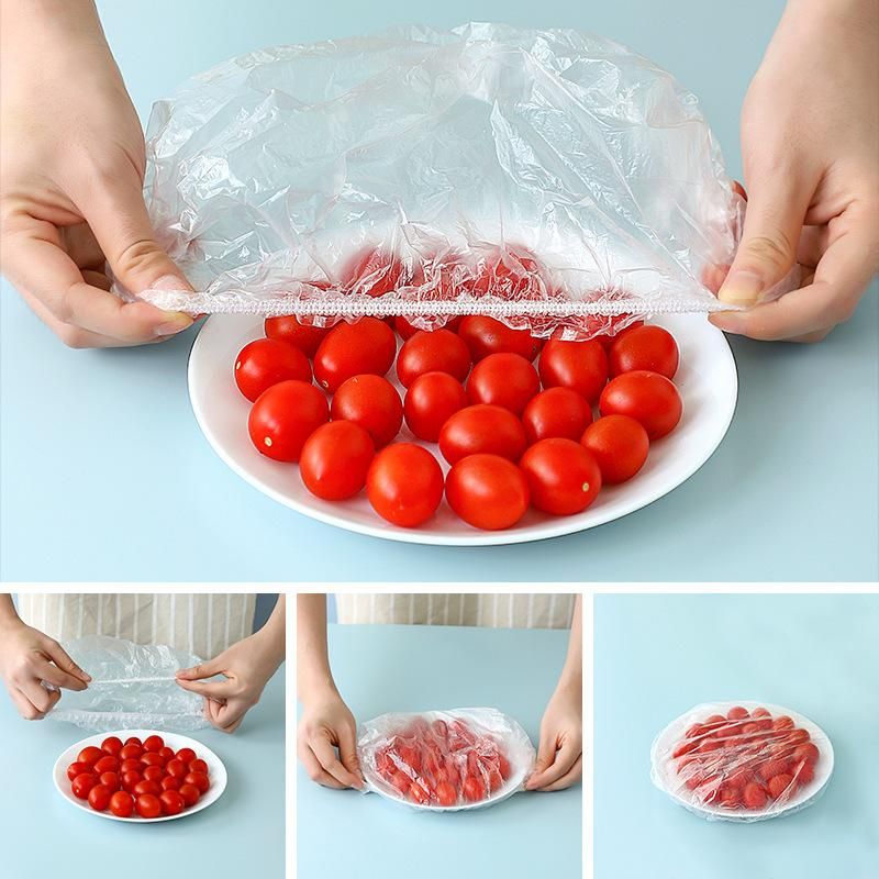 Disposable fresh-keeping set 100 refrigerator food anti-smear fresh-keeping film food cover set set dust-proof meal cover Pack of 100 bears