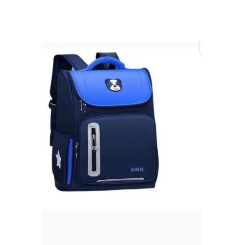 Kid's Waterproof School Bag With Reflector - Blue