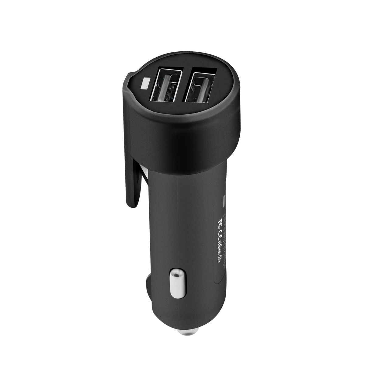 Dual USB Car Charger, 3-in-1 Emergency Safety Escape Tool