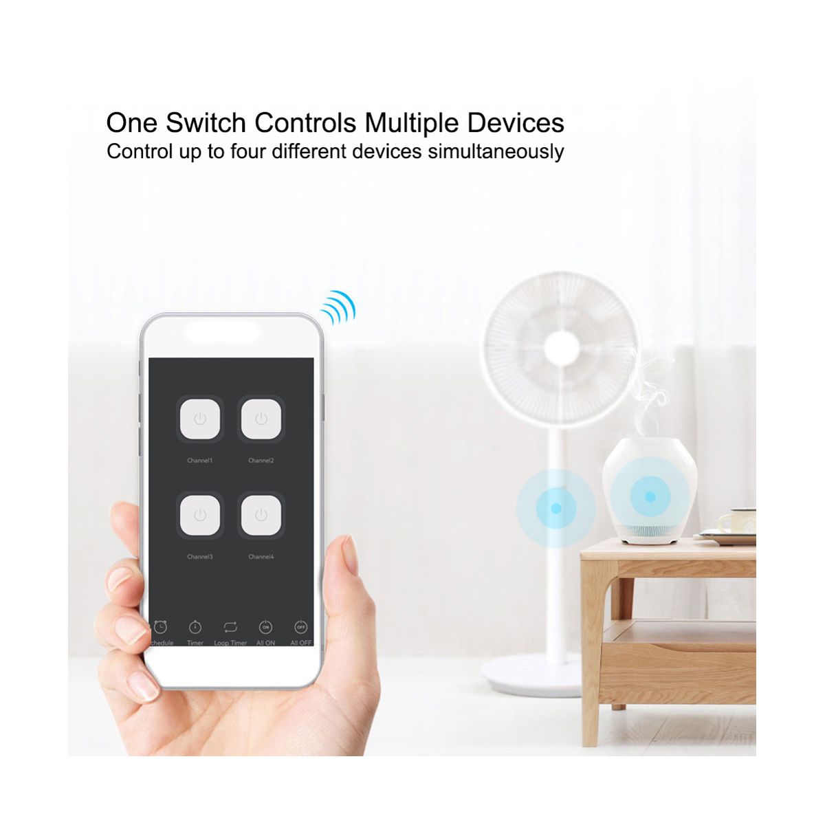 Smart WiFi Bluetooth Switch Relay Module+Remote 85-250V