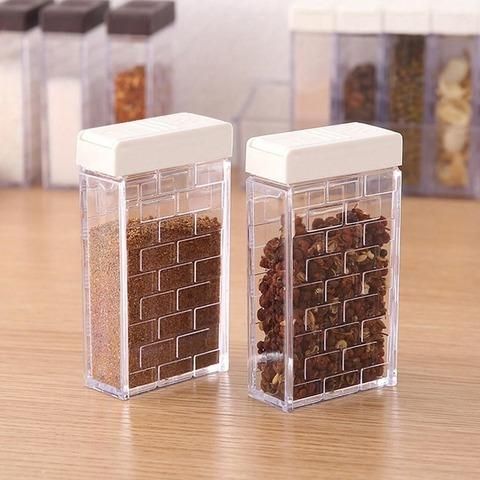 6pcs/set Spice Seasoning Box PP