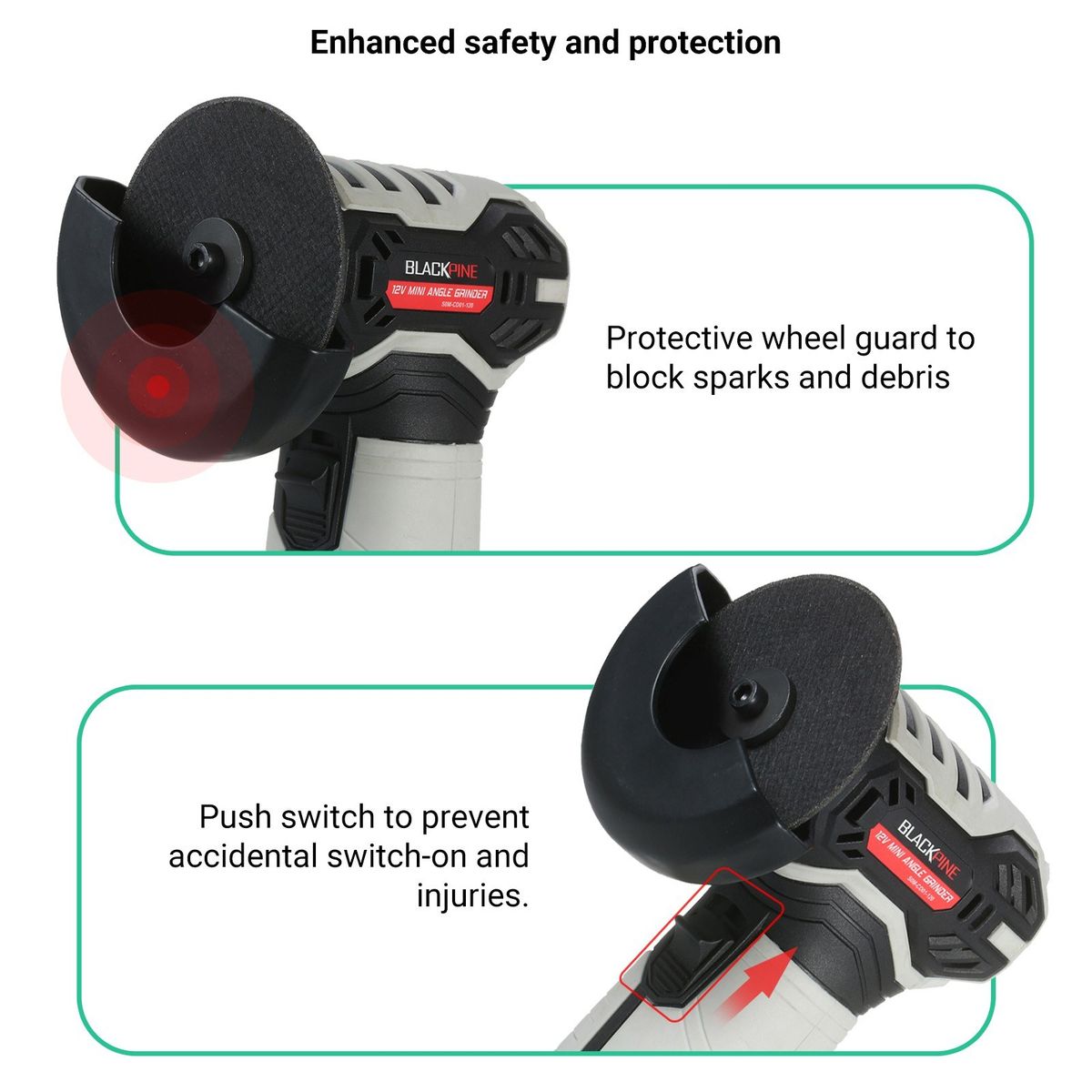 Cordless Mini Angle Grinder 12V Electric Grinder 3inch