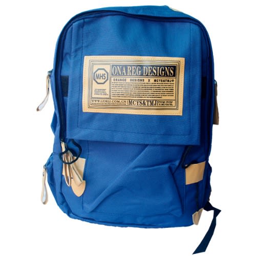 Unisex Back Pack For Kids - 16 Inches	-  Blue