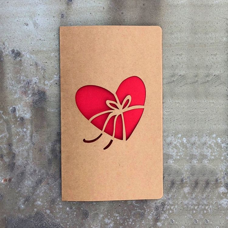 10 PCS Hollowed Love Greeting Card