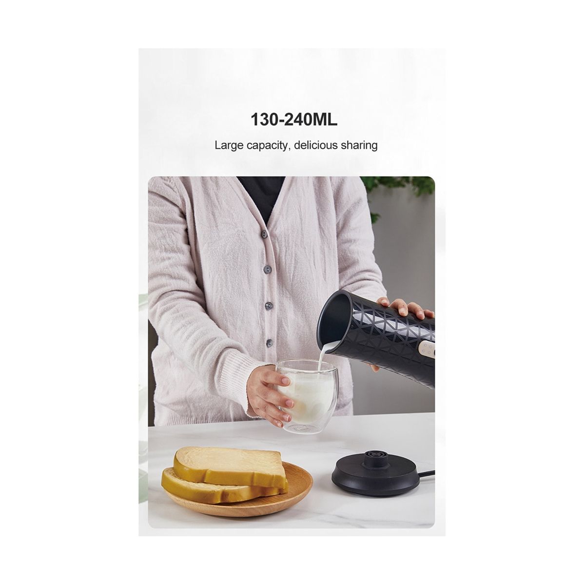 Automatic Frothing Foamer Chocolates Mixer Cold/Hot Latte
