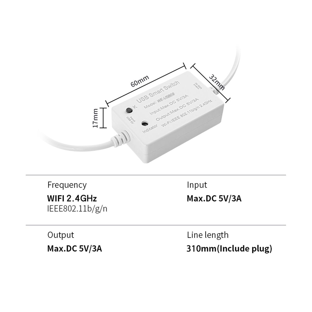 USB Smart Switch WIFI Controller Universal Breaker Timer