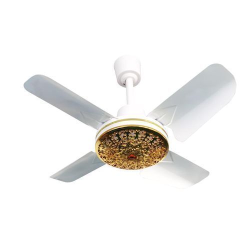 25'' Golden Ceiling Fan With Four Blade (white)