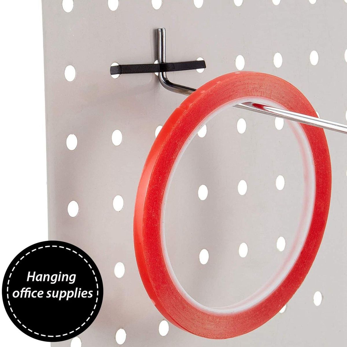 100 Pieces of Plastic Pegboard Hook Lock Pegboard Display Hook Storage Rack