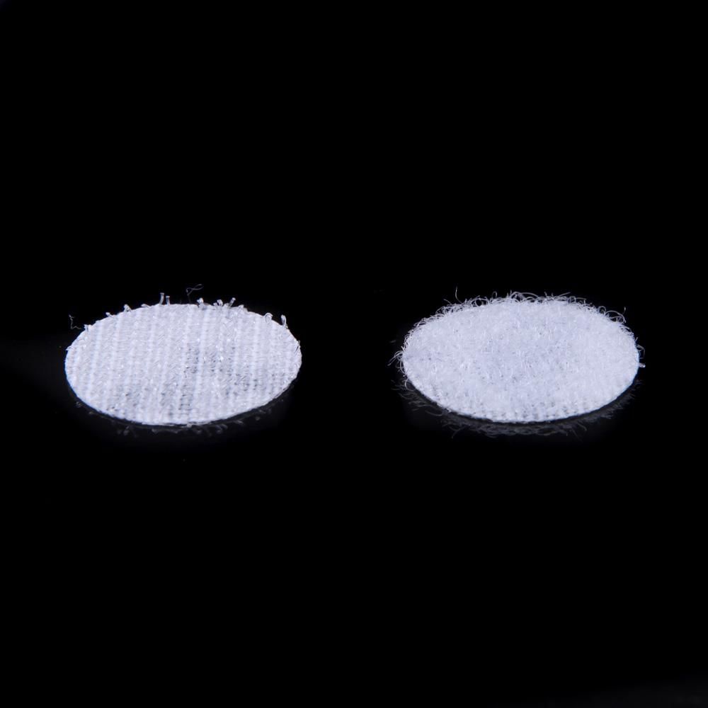 500pcs 20mm Dots Self Adhesive White Coins Hook and Loop Sticky Stick-On