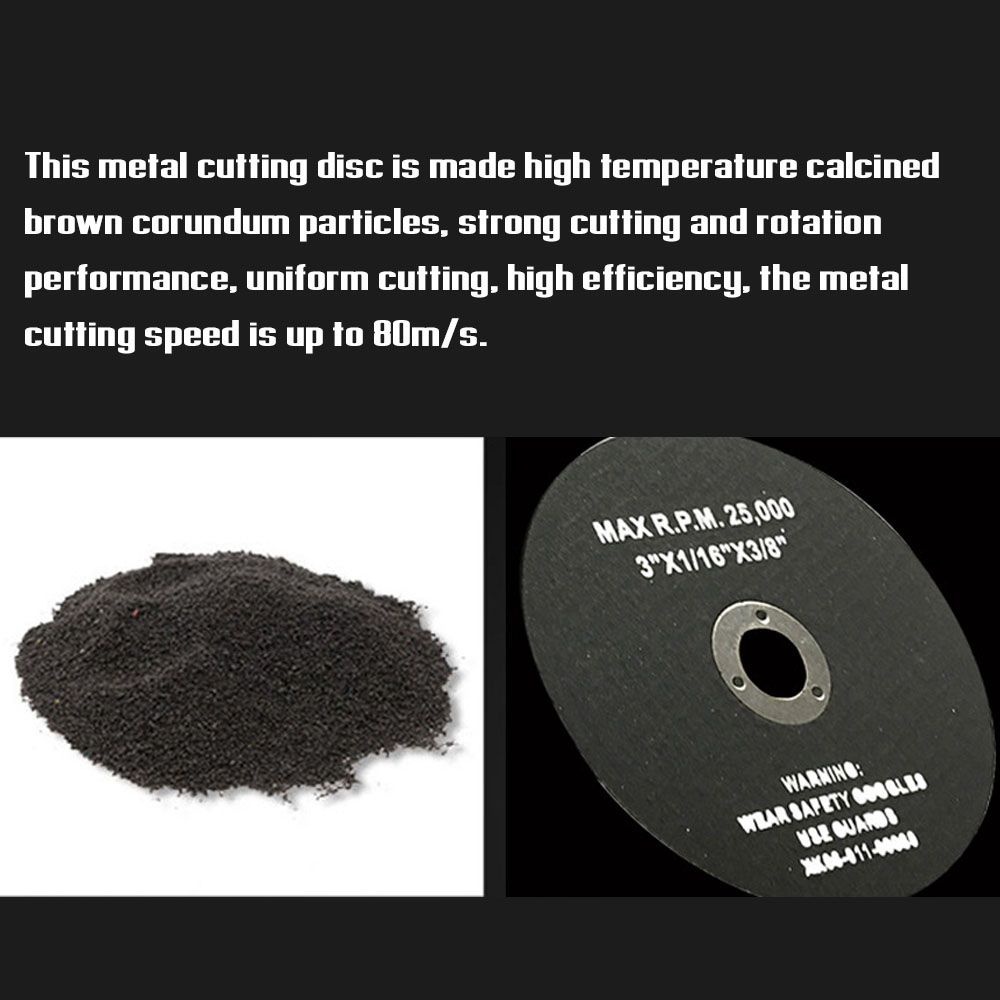 75mm Diameter 9.5mm Bore Size Grinding Wheel Circular Resin