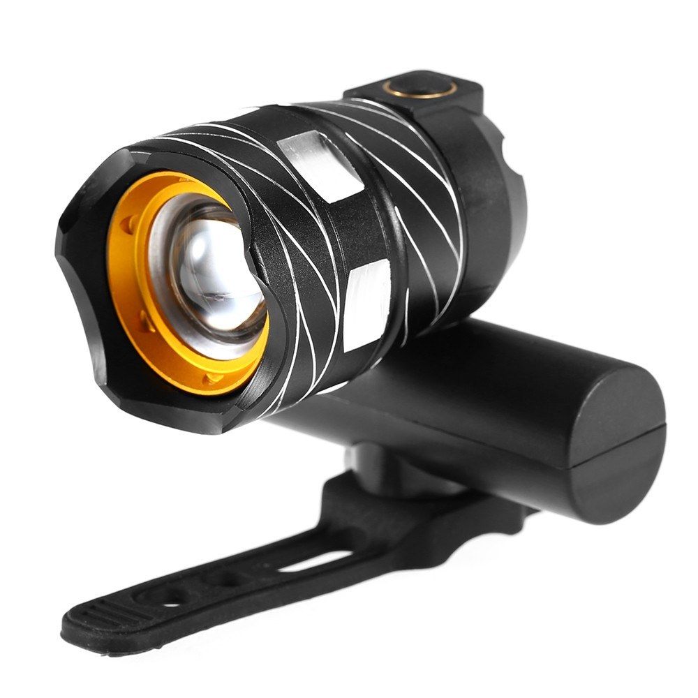 Zoomable Bike Front Light USB Rechargeable Bike Lamp LED
