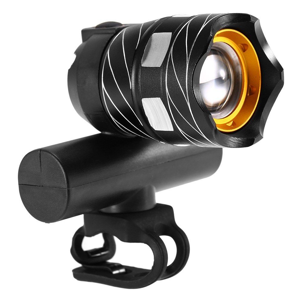 Zoomable Bike Front Light USB Rechargeable Bike Lamp LED