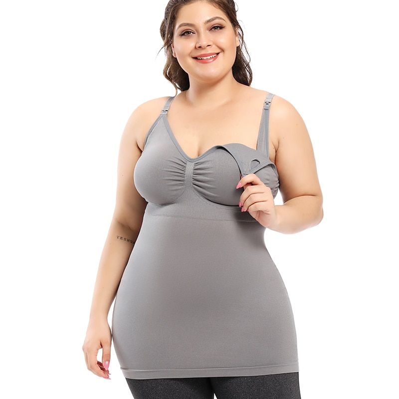 Women Postpartum Shapewear Wirefree Nursing Bra Cotton Breastfeeding Underwear Vest Maternity Clothes Pregnancy Tank Top