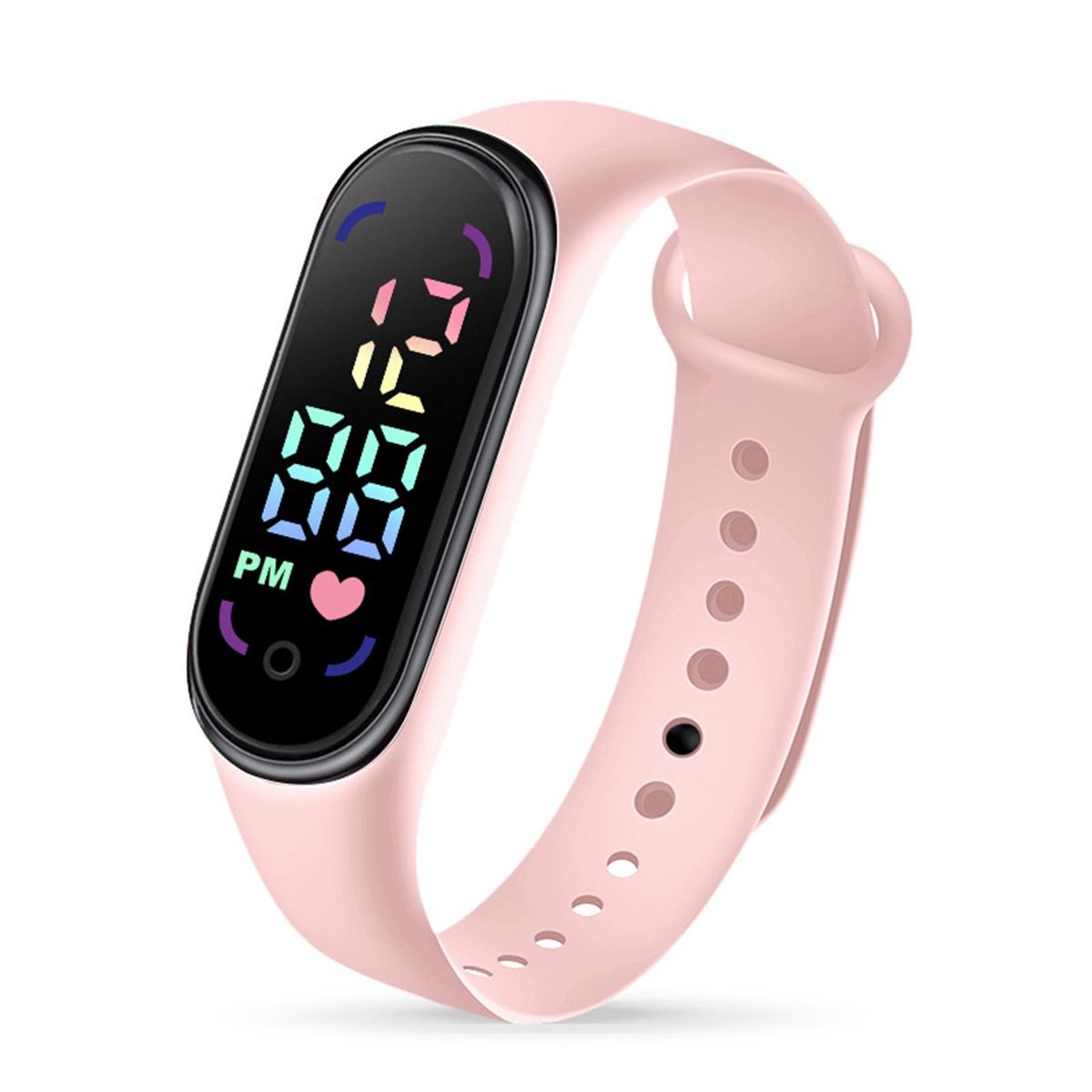 Student Children Electronic Watch Fashion-Light Pink