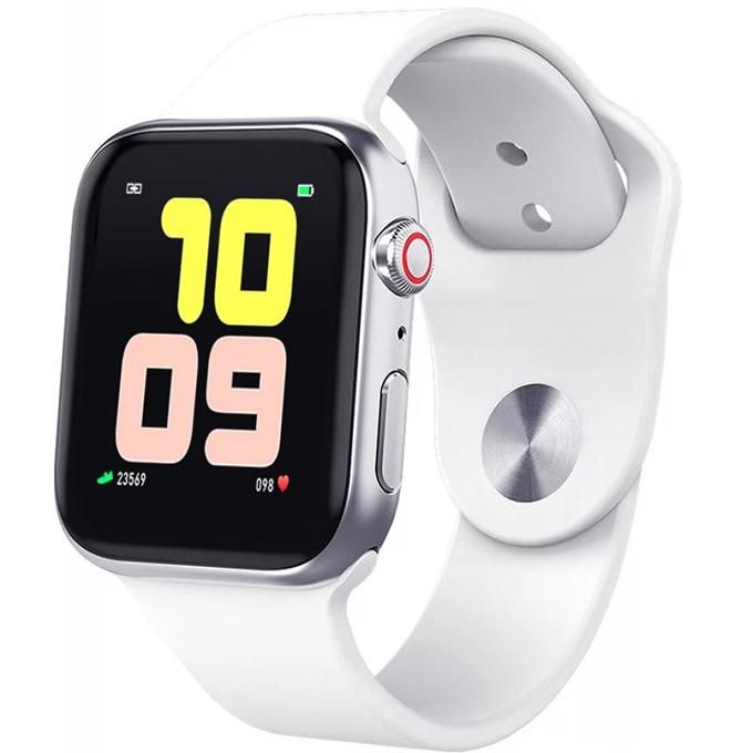 1.44 inch white smart watch T500 multifunctional watch for IOS Android