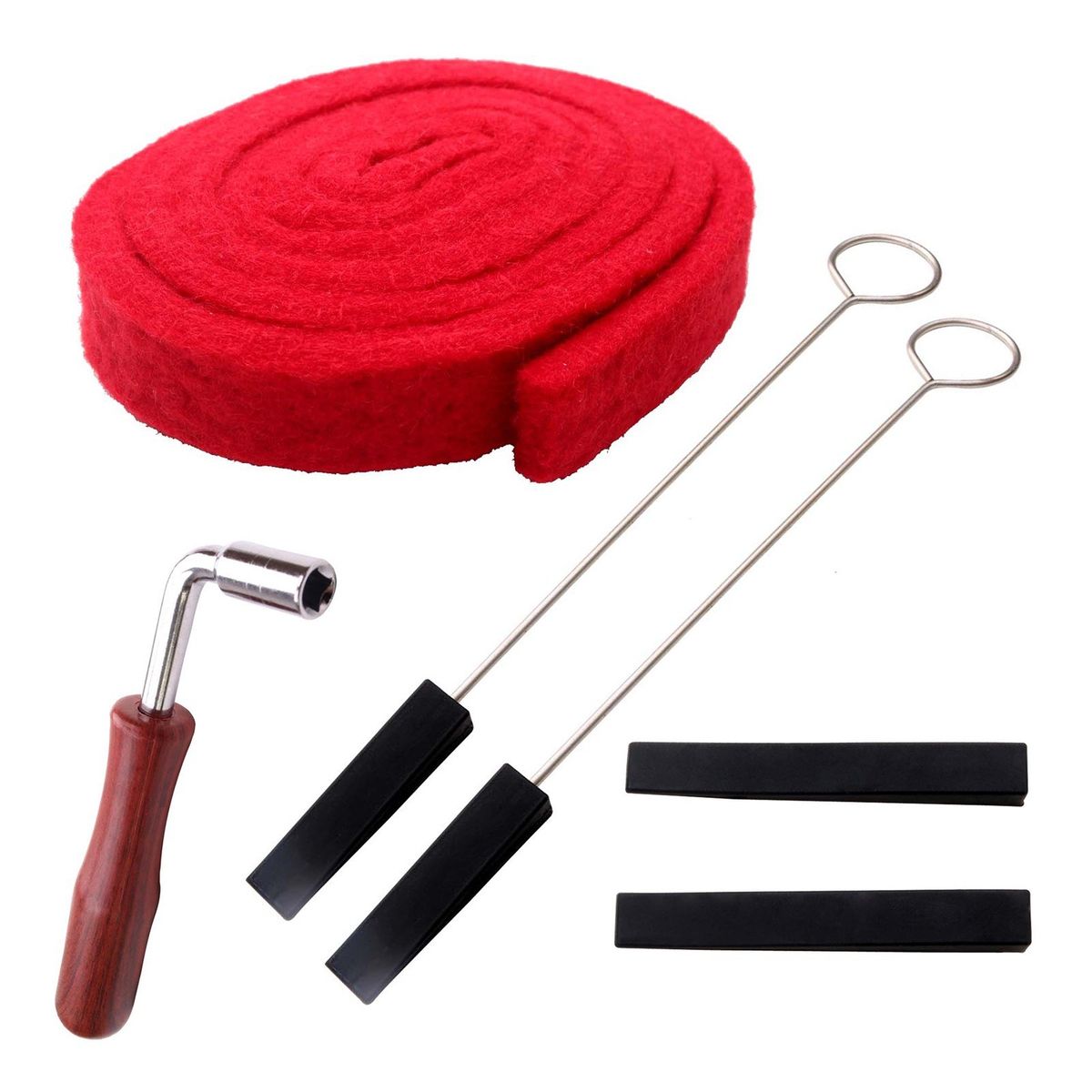 6pcs Piano Tuning Kit Mute Kit With Tuning Wrench