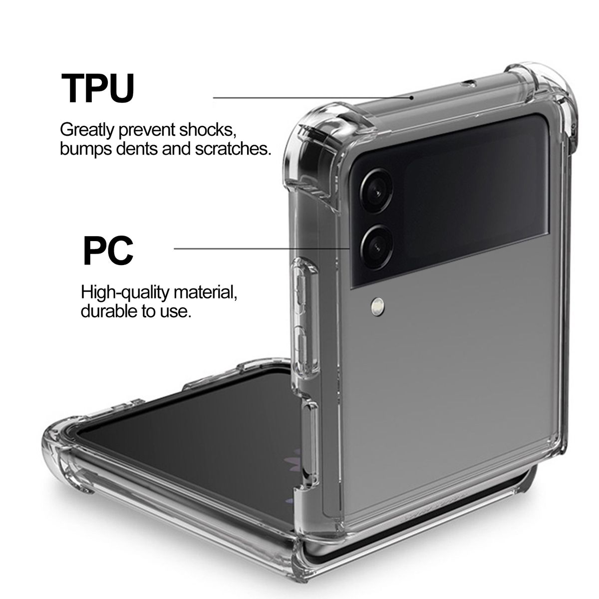 Phone Protective Case Compatible With Samsung Galaxy Z Flip