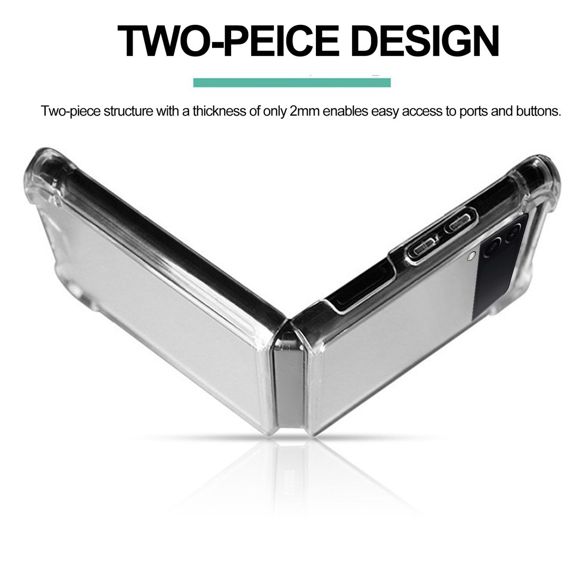 Phone Protective Case Compatible With Samsung Galaxy Z Flip