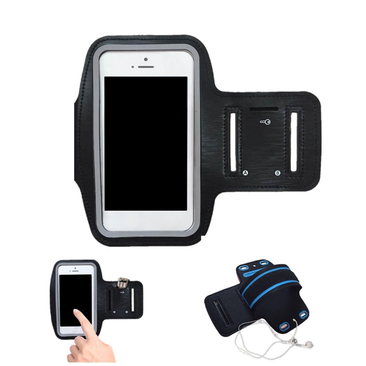 Phone Wrist Armband Outdoor Exercise Holder Waistband Cycling Pink