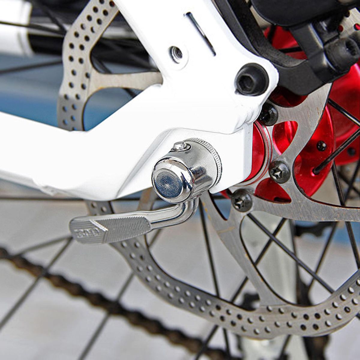 Bike Front Wheel Riser Block Quick Release Rear Wheel Skewer Chain Brush for Indoor Bike Trainer