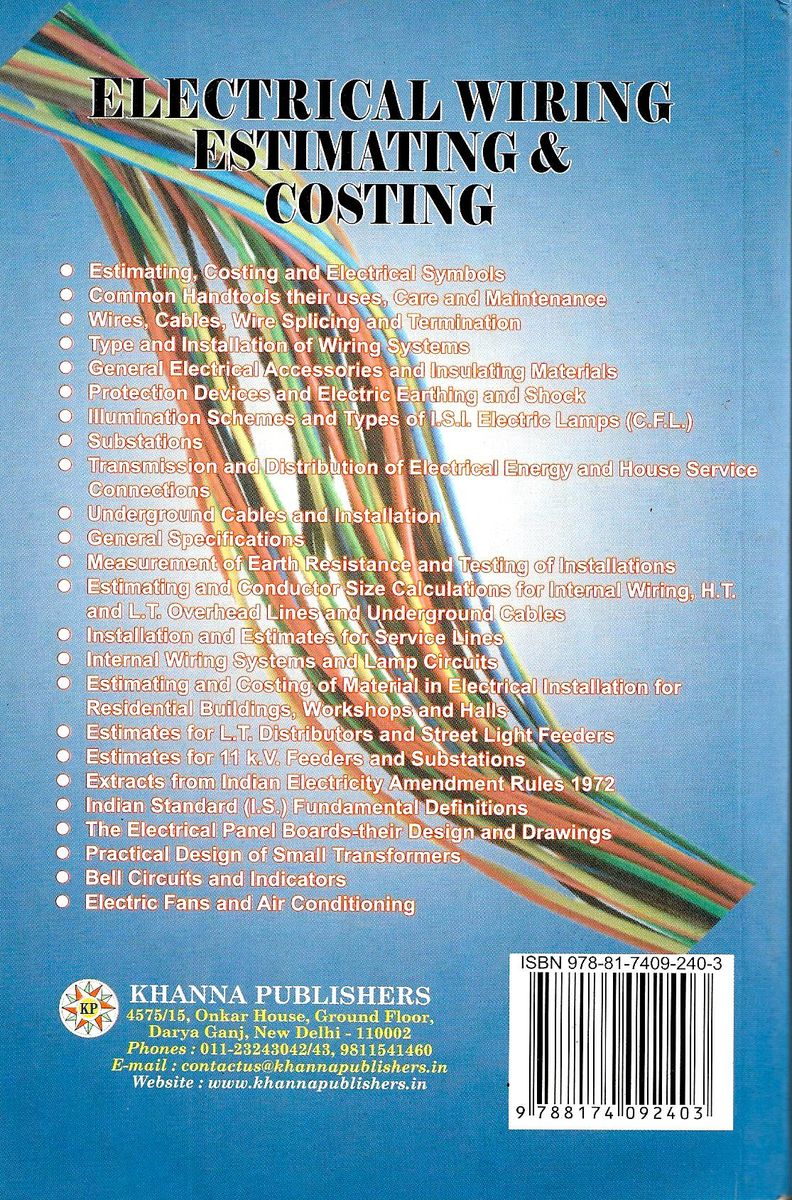 Electrical Wiring Estimating & Costing