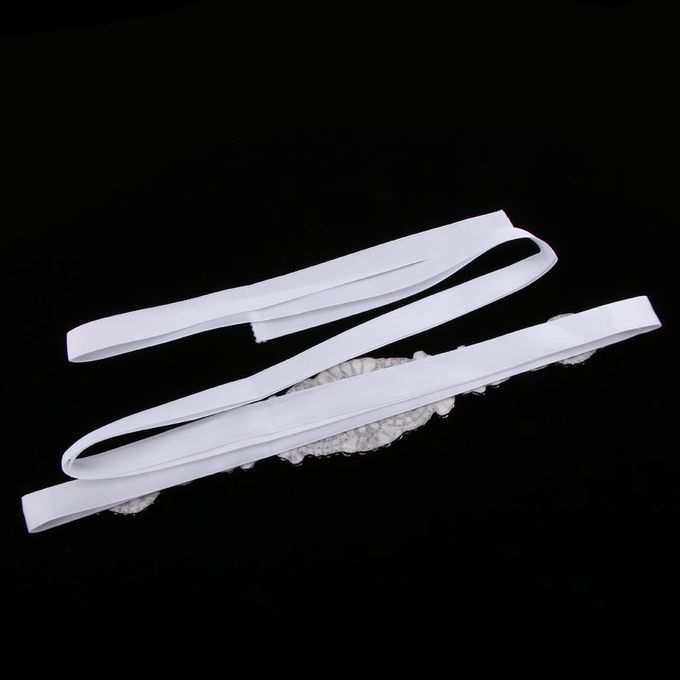 Luxury Rhinestone Wedding Dress Belt  Diamante Waist Applique White
