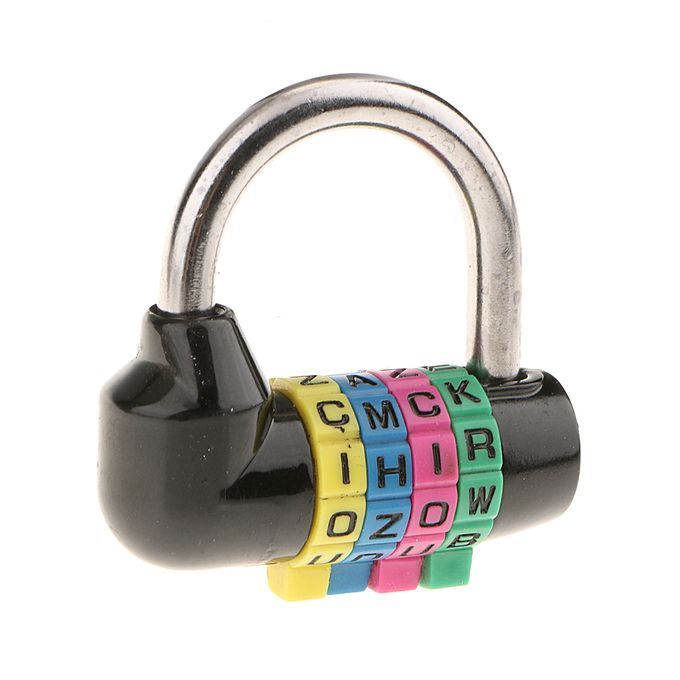 3x Combination Lock 4 Digit Padlock Heavy Duty Weatherproof For School