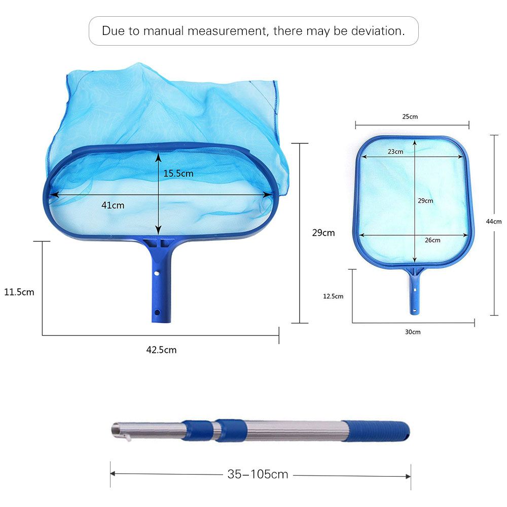 Swimming Pool Skimmer Net Set Includes 1 PCS Deep Leaf