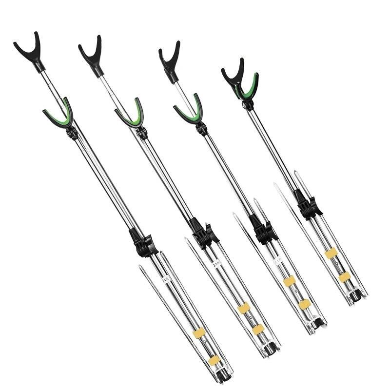 Fish Rod Holder Stand Adjustable Fishing Rods Holder Telescoping Fishing Tool Hand Rod Brackets