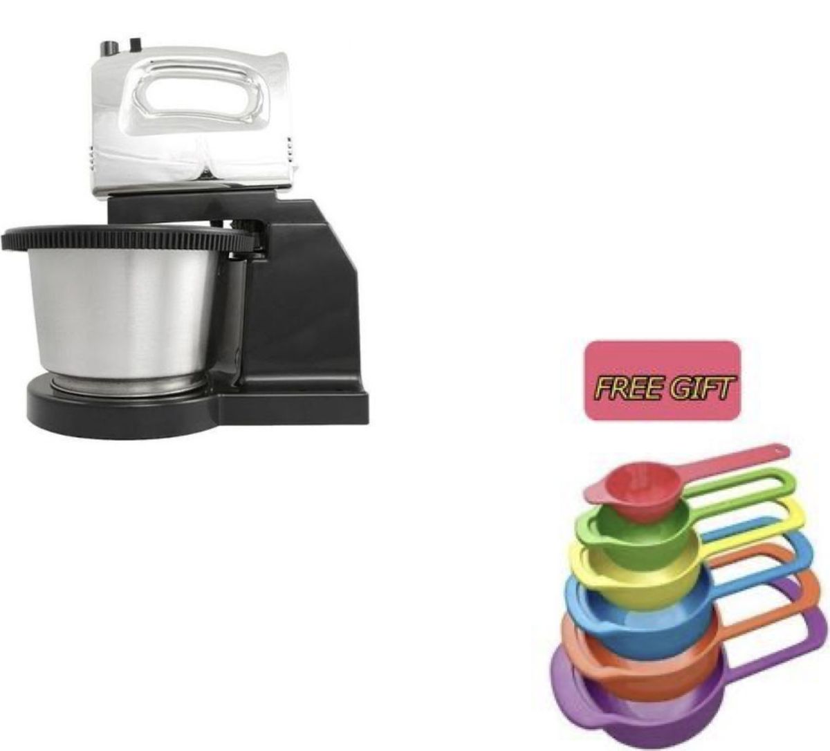 Master Chef Cake Mixer With Stainless Bowl & Measuring Cups