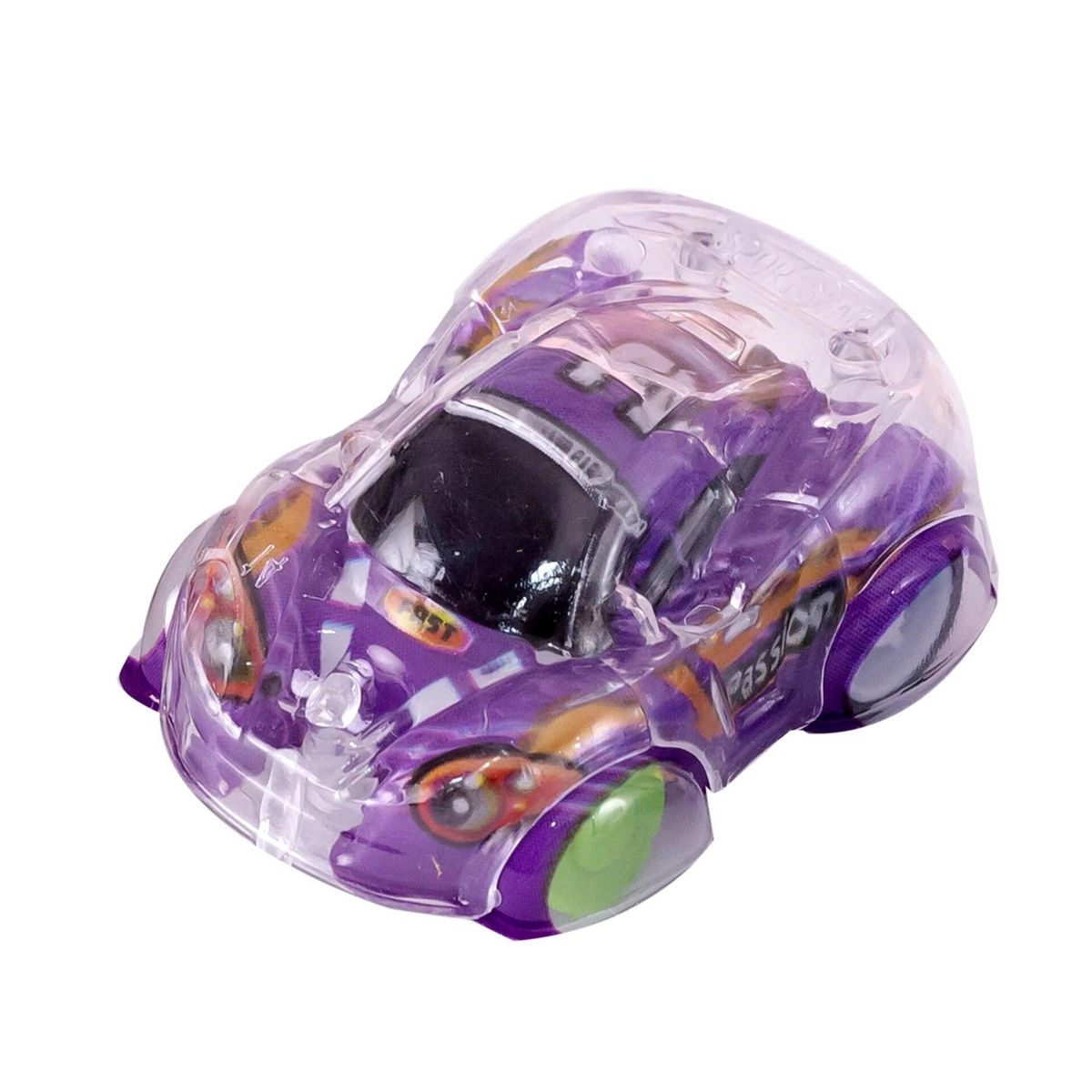 5Pcs Children's Inertia Toy Car Creative Fun Double Layer Transparent Graffiti Mini Pull Back Car Small Car Boy Birthday Gifts
