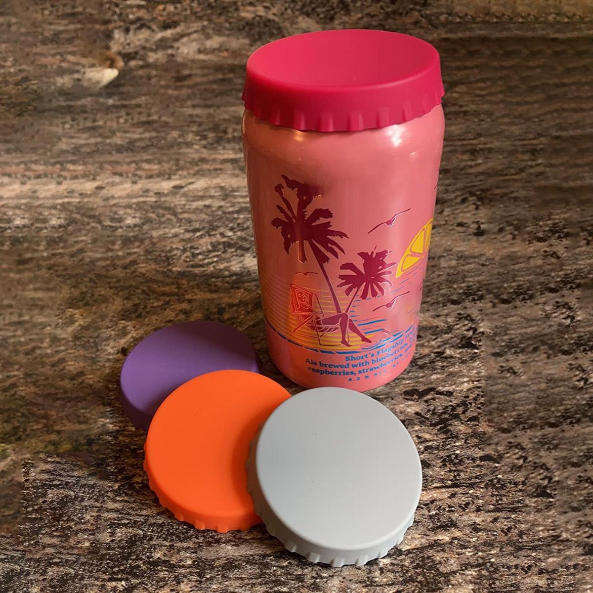 6Pcs Soda Can Lid Silicone Soda Beverage Can Topper