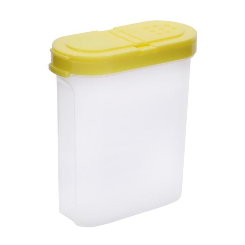 Simple Plastic Food Kitchen Container 2 Lids Sorting Rice Storage Box Container Sealed Crisper Grains Tank Storage Kitchen
