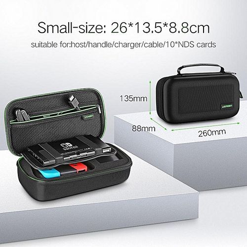 Carrying Case For Nintendo Switch, W/ Carved Protective Foam Lining Shockproof Travel Case Bag For Nintendo Switch Console, Dock, AC Wall Charger, Grip And Joy-con, 20 Game Cards, Cables-Large Size By HonTai