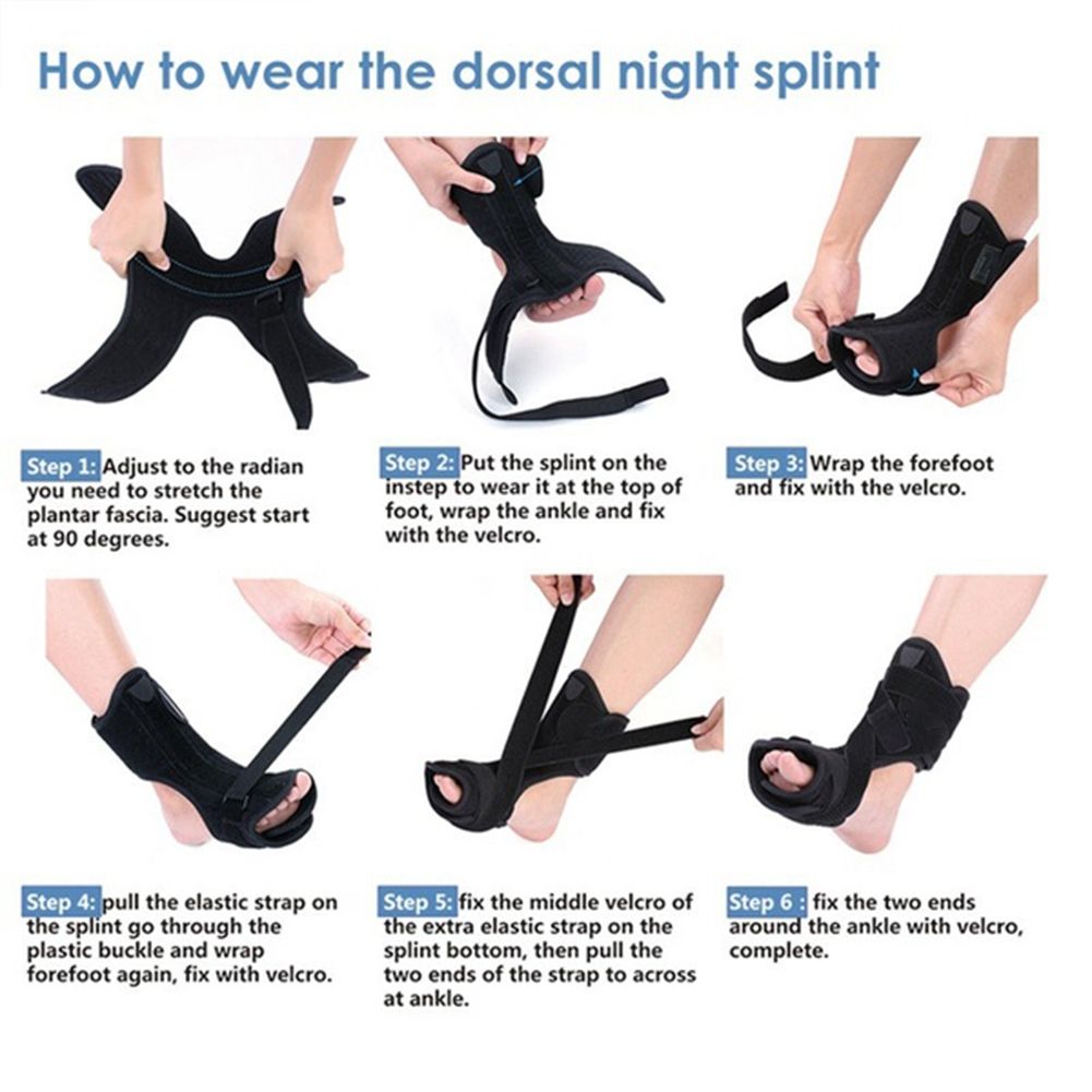 Adjustable Plantar Fasciitis Night Foot Splint Drop Brace