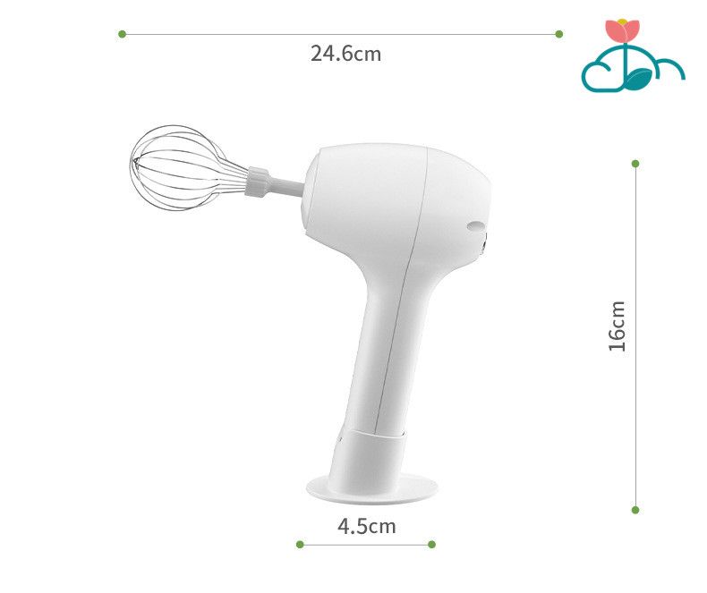 Portable Egg Beater Wireless Electric Mixer 2 Blender Heads