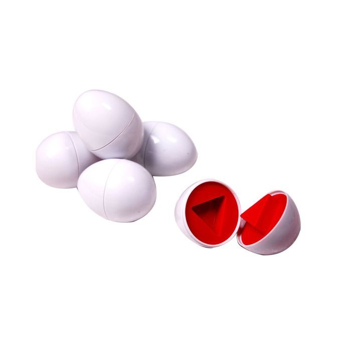 6p S/set Eggs Toys Wise Pretend Puzzle Eggs Baby Kid Egg Mat Hing Puzzles Toys-random