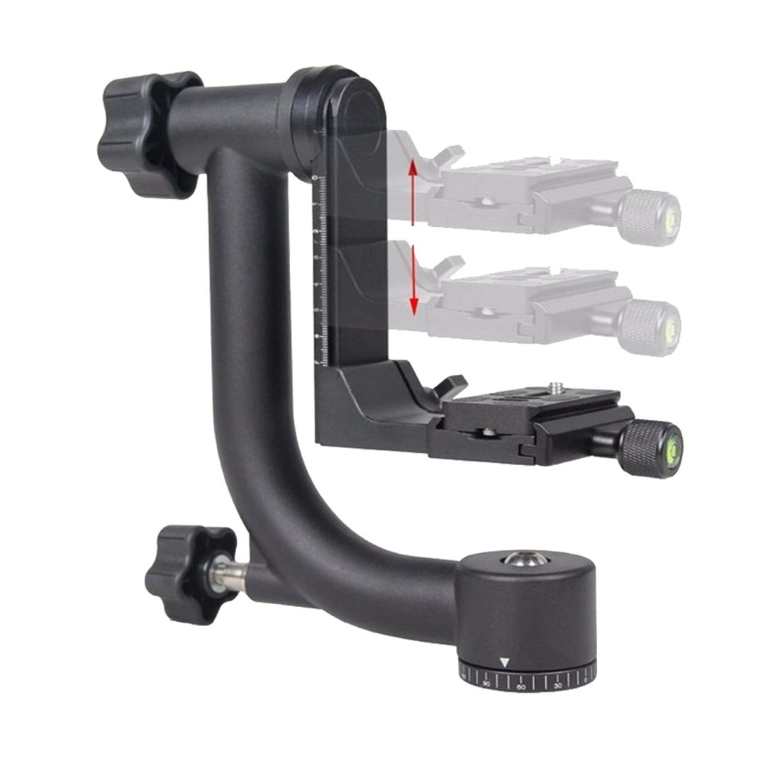 YELANGU Horizontal 360 Degree Gimbal Tripod Head